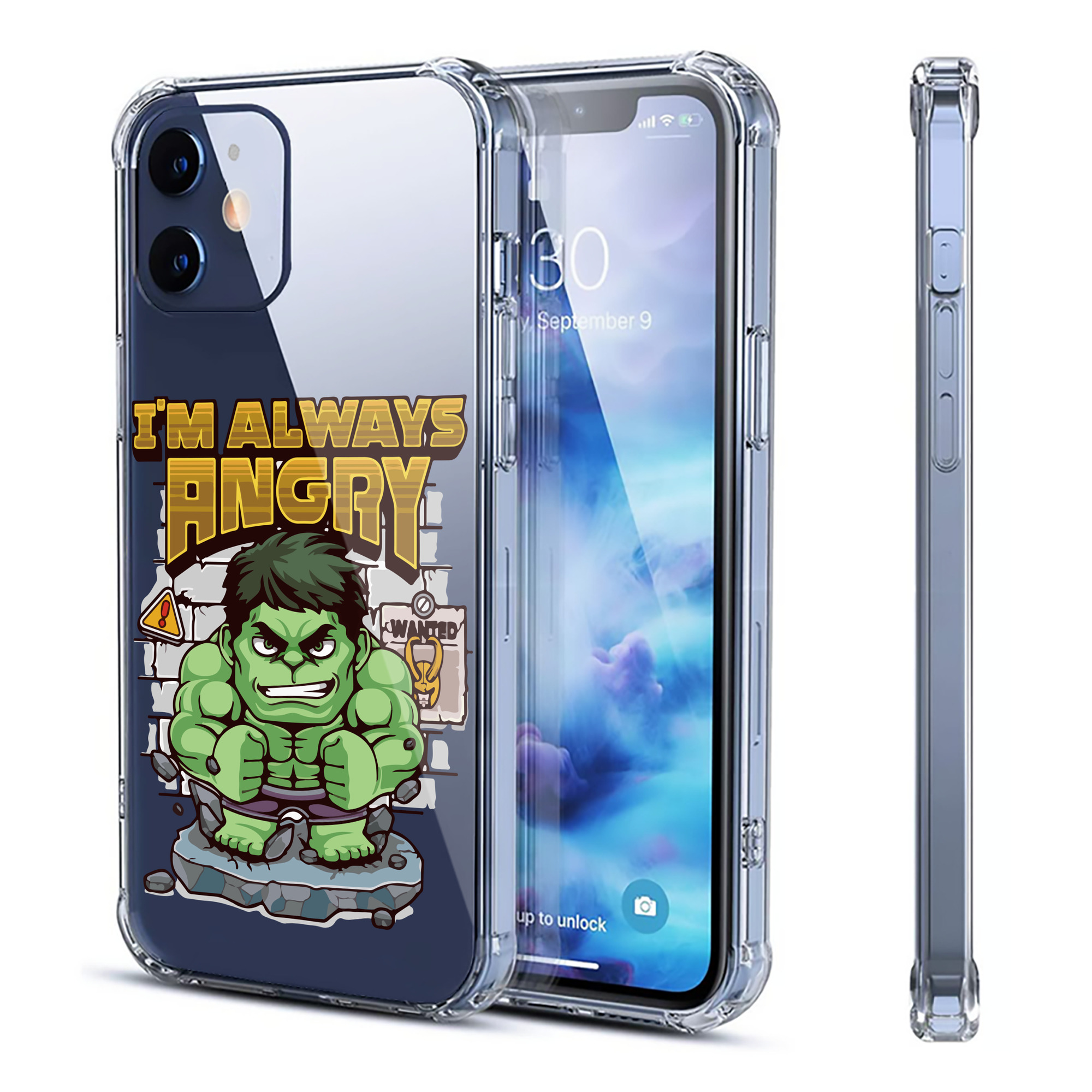 （画像用） アベンジャーズ The Avengers 【iPhone 12シリーズ対応】透明スマホケース（クリアソフトケース）